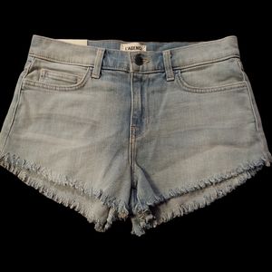 L'Agence Zoe Raw Hem Shorts NWT size 24  MSRP $195